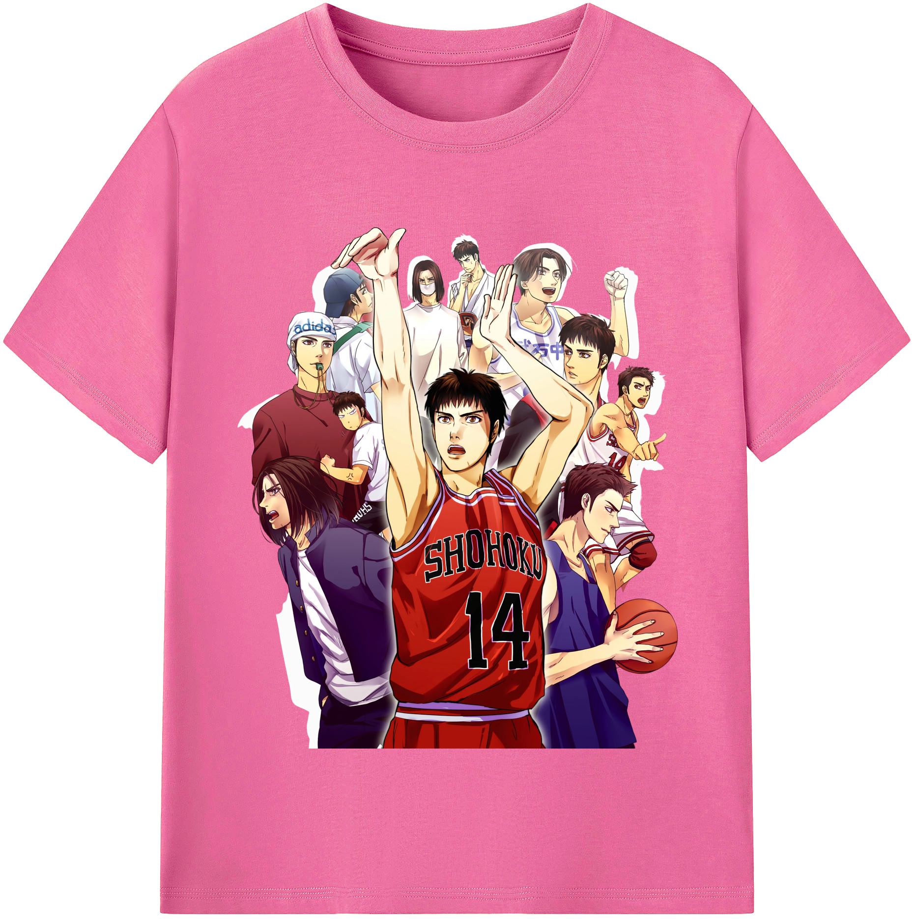 （画像用） SLAM DUNK／スラムダンク レディースカジュアルプリントTシャツ（綿100％）